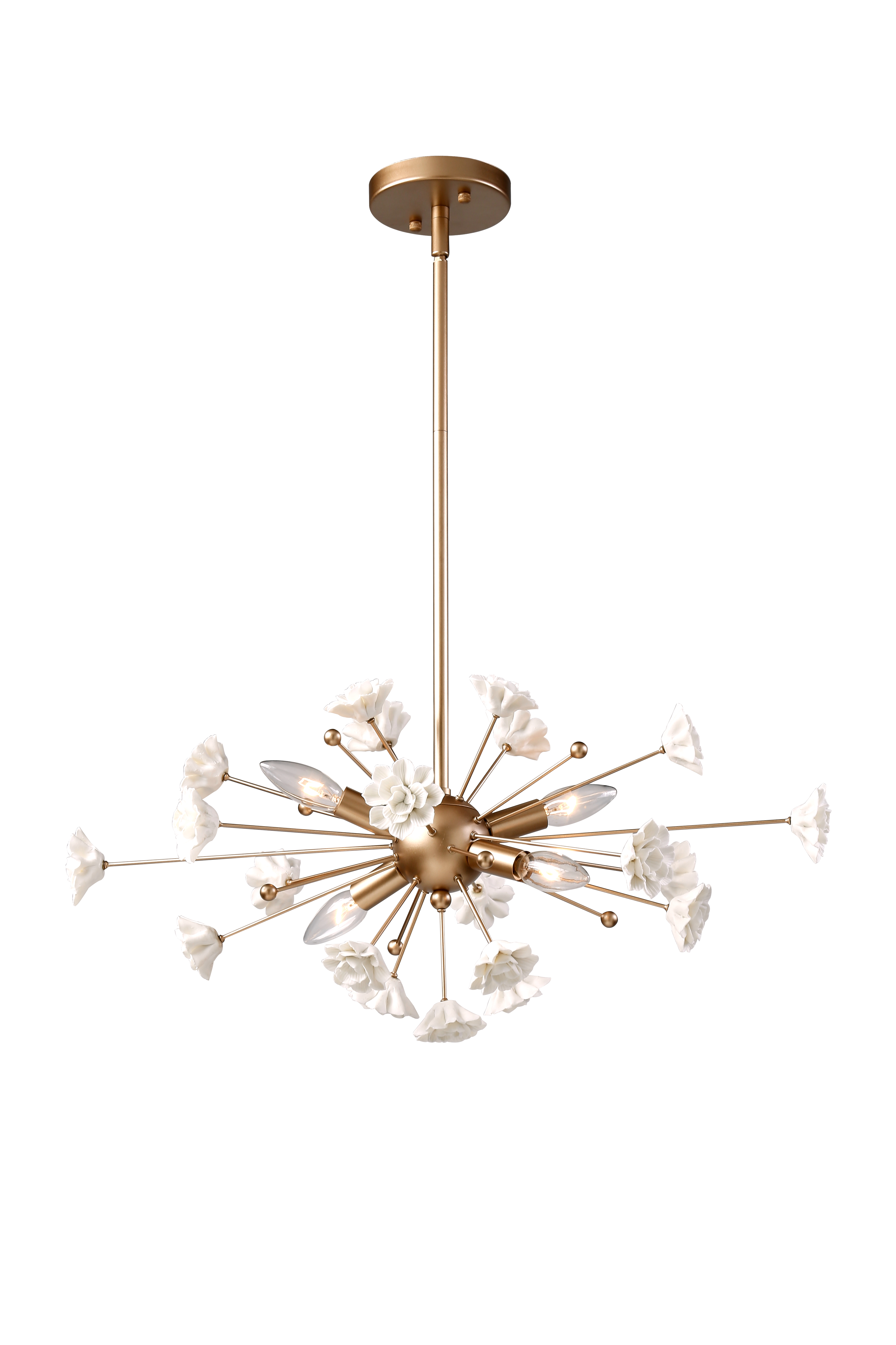 Bianca 4 Light Gold chandelier