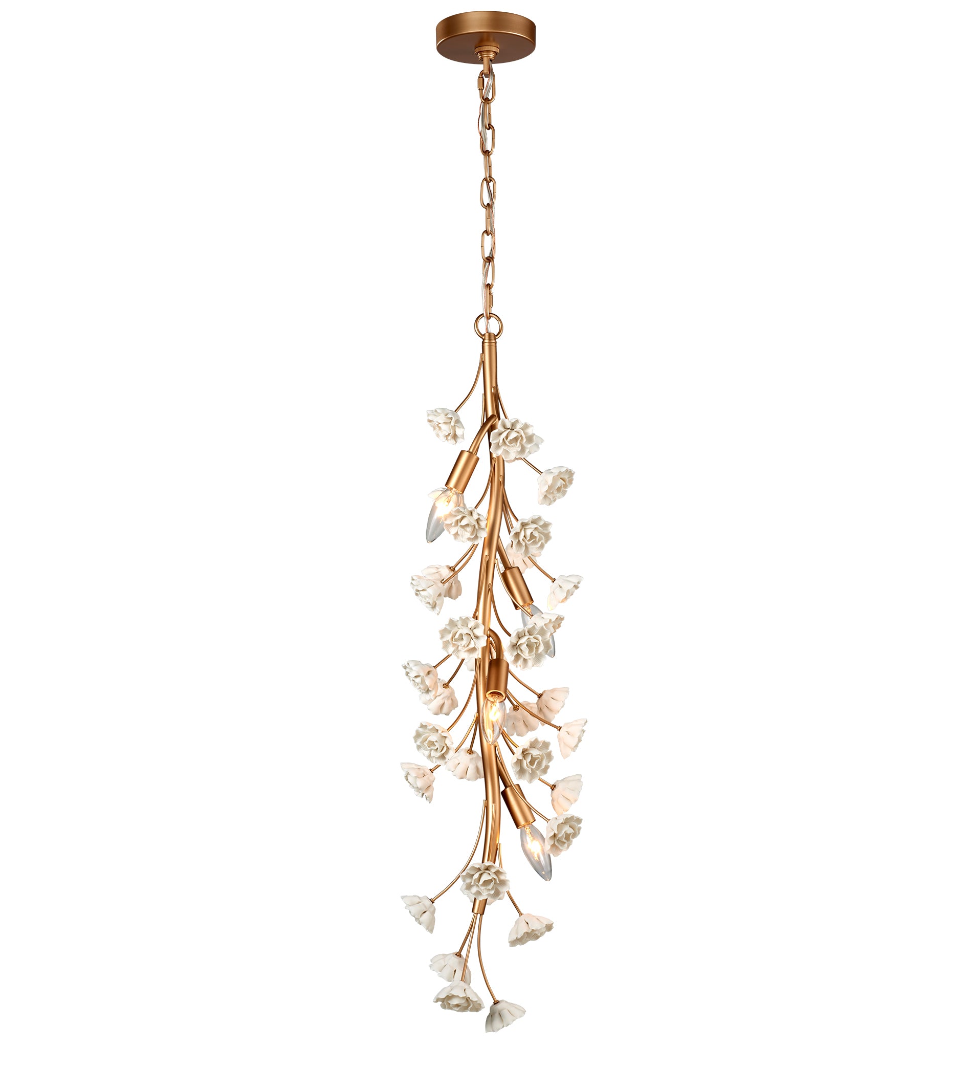 Bianca Satin Brass Gold Pendant