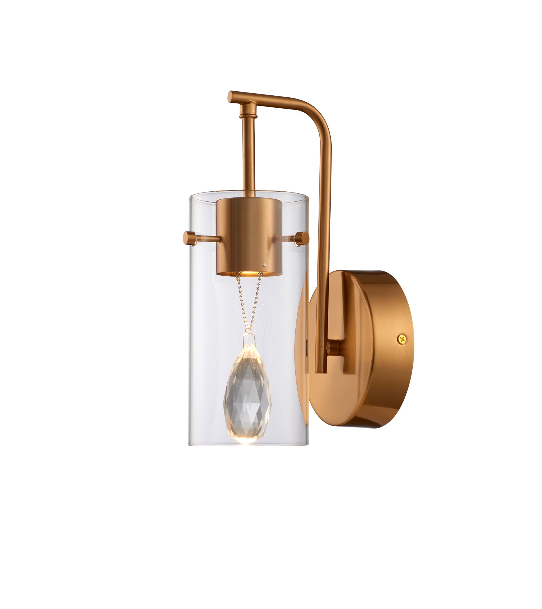 Fluer Brass Gold Wall Sconce