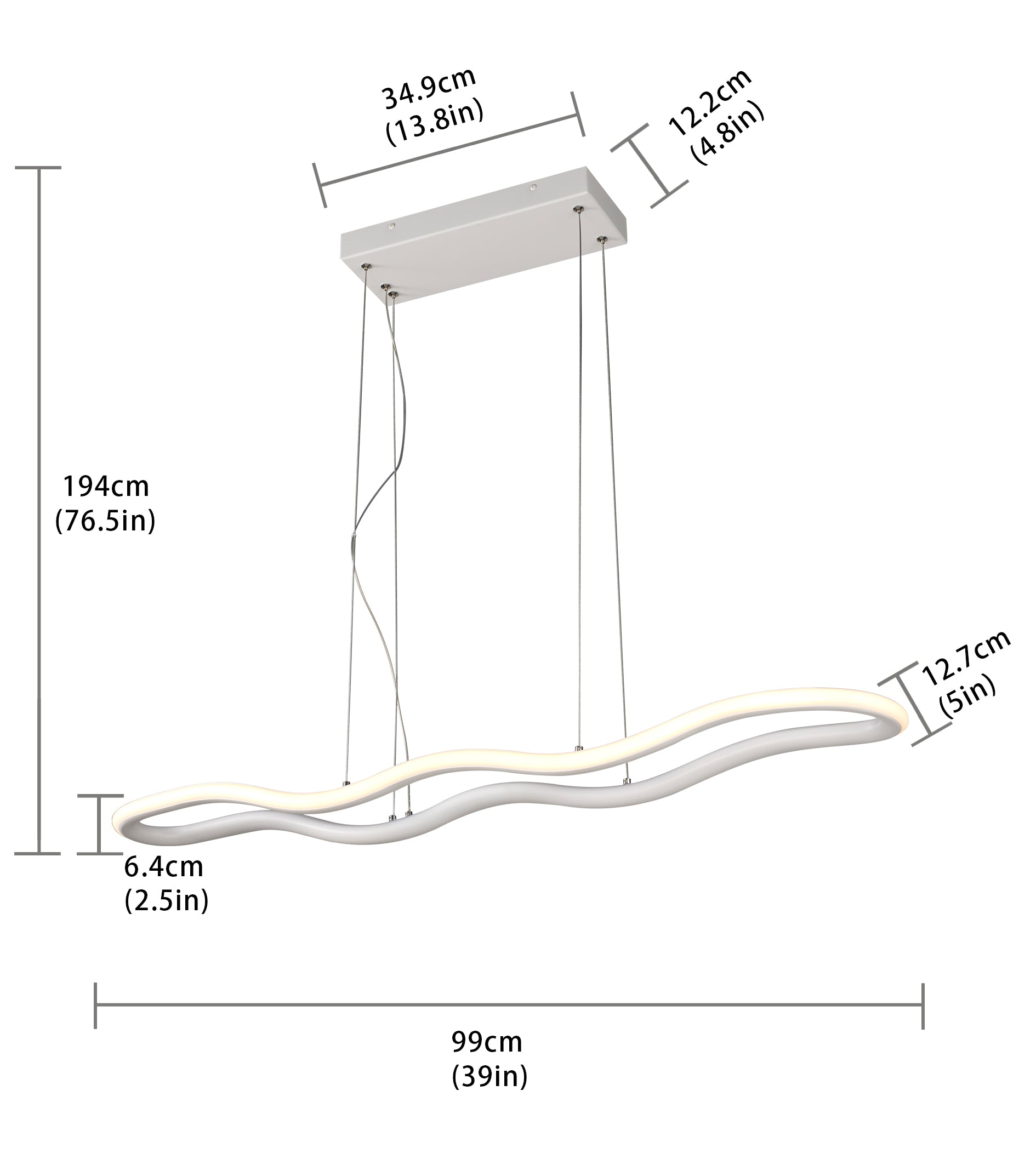 Dario Matt White Modern Light